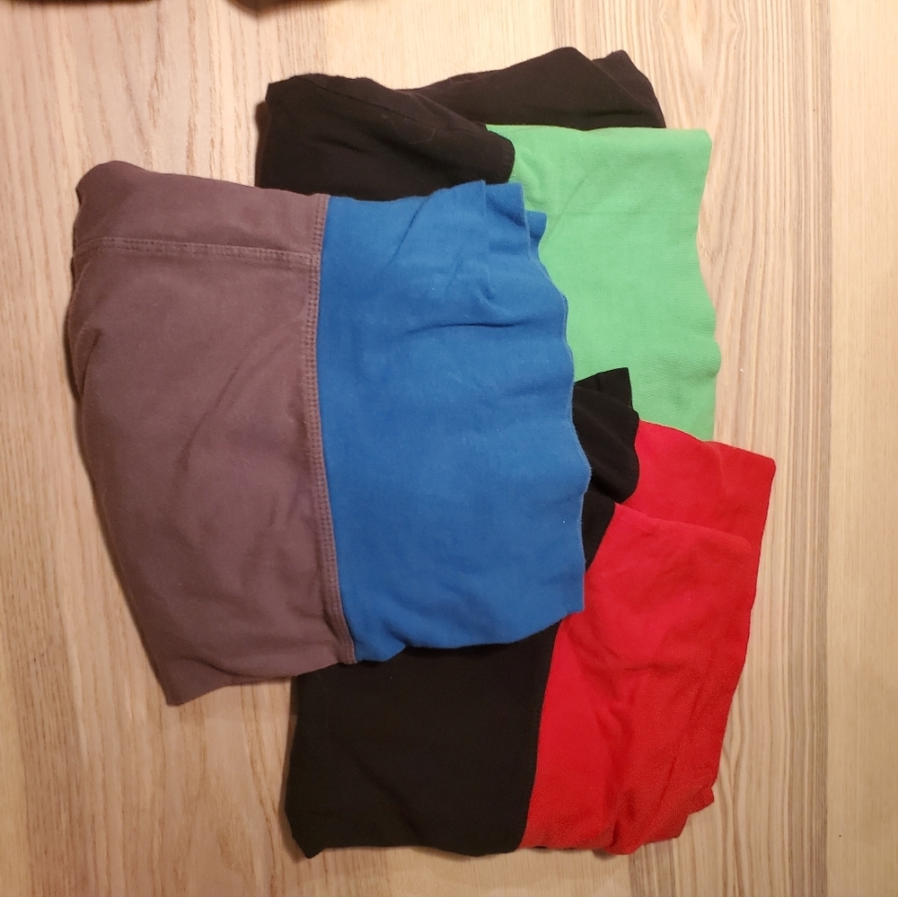 Blis cotton yoga shorts set of 3 maternity size large
